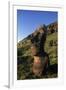 Chile, Easter Island, Rapa-Nui National Park, Rano Raraku, Anthropomorphic 'Moai' Monoliths-null-Framed Giclee Print