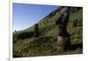 Chile, Easter Island, Rapa-Nui National Park, Rano Raraku, Anthropomorphic 'Moai' Monoliths-null-Framed Giclee Print