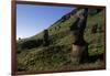 Chile, Easter Island, Rapa-Nui National Park, Rano Raraku, Anthropomorphic 'Moai' Monoliths-null-Framed Giclee Print