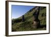 Chile, Easter Island, Rapa-Nui National Park, Rano Raraku, Anthropomorphic 'Moai' Monoliths-null-Framed Giclee Print