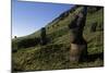 Chile, Easter Island, Rapa-Nui National Park, Rano Raraku, Anthropomorphic 'Moai' Monoliths-null-Mounted Giclee Print