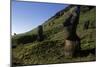 Chile, Easter Island, Rapa-Nui National Park, Rano Raraku, Anthropomorphic 'Moai' Monoliths-null-Mounted Giclee Print