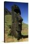 Chile, Easter Island, Rapa-Nui National Park, Rano Raraku, Anthropomorphic 'Moai' Monoliths-null-Stretched Canvas