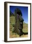 Chile, Easter Island, Rapa-Nui National Park, Rano Raraku, Anthropomorphic 'Moai' Monoliths-null-Framed Giclee Print