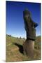 Chile, Easter Island, Rapa-Nui National Park, Rano Raraku, Anthropomorphic 'Moai' Monoliths-null-Mounted Giclee Print