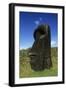 Chile, Easter Island, Rapa-Nui National Park, Rano Raraku, Anthropomorphic 'Moai' Monoliths-null-Framed Giclee Print