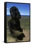 Chile, Easter Island, Rapa-Nui National Park, Rano Raraku, Tukuturi-null-Framed Stretched Canvas