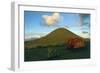 Chile, Easter Island, Rapa-Nui National Park, Red Rock Near Puna Pau Crater-null-Framed Giclee Print