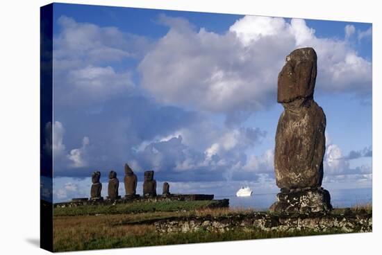 Chile, Easter Island, Rapa-Nui National Park-null-Stretched Canvas