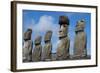 Chile, Easter Island, Rapa Nui NP, Ahu Tongariki. Moi Statues-Cindy Miller Hopkins-Framed Photographic Print