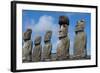 Chile, Easter Island, Rapa Nui NP, Ahu Tongariki. Moi Statues-Cindy Miller Hopkins-Framed Photographic Print