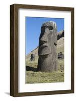 Chile, Easter Island. Rapa Nui NP, Historic Site of Rano Raraku-Cindy Miller Hopkins-Framed Photographic Print