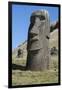 Chile, Easter Island. Rapa Nui NP, Historic Site of Rano Raraku-Cindy Miller Hopkins-Framed Photographic Print