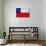 Chile Flag Design with Wood Patterning - Flags of the World Series-Philippe Hugonnard-Art Print displayed on a wall