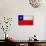 Chile Flag Design with Wood Patterning - Flags of the World Series-Philippe Hugonnard-Art Print displayed on a wall