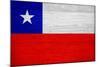 Chile Flag Design with Wood Patterning - Flags of the World Series-Philippe Hugonnard-Mounted Art Print