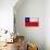 Chile Flag Design with Wood Patterning - Flags of the World Series-Philippe Hugonnard-Art Print displayed on a wall