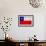 Chile Flag Design with Wood Patterning - Flags of the World Series-Philippe Hugonnard-Framed Art Print displayed on a wall