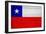 Chile Flag Design with Wood Patterning - Flags of the World Series-Philippe Hugonnard-Framed Art Print