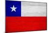 Chile Flag Design with Wood Patterning - Flags of the World Series-Philippe Hugonnard-Mounted Art Print