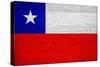 Chile Flag Design with Wood Patterning - Flags of the World Series-Philippe Hugonnard-Stretched Canvas