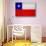 Chile Flag Design with Wood Patterning - Flags of the World Series-Philippe Hugonnard-Stretched Canvas displayed on a wall