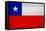 Chile Flag Design with Wood Patterning - Flags of the World Series-Philippe Hugonnard-Framed Stretched Canvas