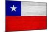 Chile Flag Design with Wood Patterning - Flags of the World Series-Philippe Hugonnard-Mounted Premium Giclee Print