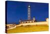 Chile, La Serena, Faro Monumental, Lighthouse at Dawn-Walter Bibikow-Stretched Canvas