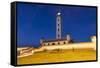 Chile, La Serena, Faro Monumental, Lighthouse at Dawn-Walter Bibikow-Framed Stretched Canvas