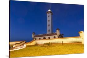 Chile, La Serena, Faro Monumental, Lighthouse at Dawn-Walter Bibikow-Stretched Canvas