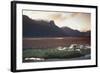 Chile, Los Lagos Region, Peulla, Marshlands by Techado Mountain at Sunset-null-Framed Giclee Print