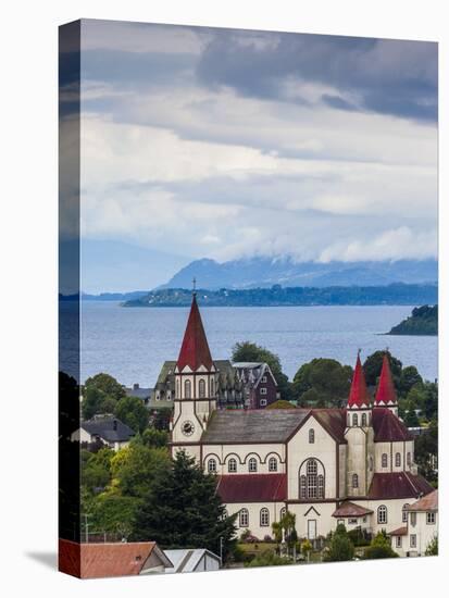 Chile, Los Lagos Region, Puerto Varas, Iglesia De Sagrado Corazon De Jesus Church-Walter Bibikow-Stretched Canvas