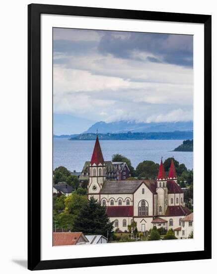 Chile, Los Lagos Region, Puerto Varas, Iglesia De Sagrado Corazon De Jesus Church-Walter Bibikow-Framed Photographic Print