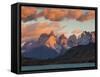 Chile, Magallanes Region, Torres Del Paine National Park, Lago Pehoe, Dawn Landscape-Walter Bibikow-Framed Stretched Canvas