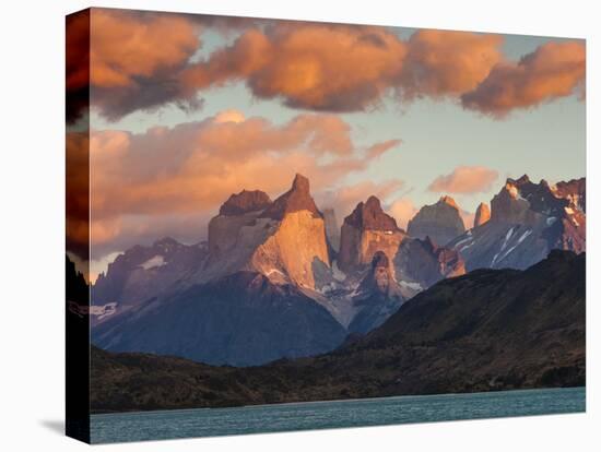 Chile, Magallanes Region, Torres Del Paine National Park, Lago Pehoe, Dawn Landscape-Walter Bibikow-Stretched Canvas