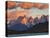 Chile, Magallanes Region, Torres Del Paine National Park, Lago Pehoe, Dawn Landscape-Walter Bibikow-Stretched Canvas