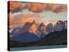 Chile, Magallanes Region, Torres Del Paine National Park, Lago Pehoe, Dawn Landscape-Walter Bibikow-Stretched Canvas