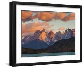 Chile, Magallanes Region, Torres Del Paine National Park, Lago Pehoe, Dawn Landscape-Walter Bibikow-Framed Photographic Print