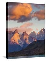 Chile, Magallanes Region, Torres Del Paine National Park, Lago Pehoe, Dawn Landscape-Walter Bibikow-Stretched Canvas