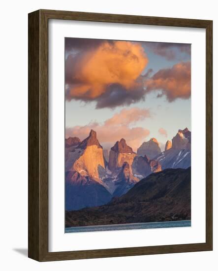 Chile, Magallanes Region, Torres Del Paine National Park, Lago Pehoe, Dawn Landscape-Walter Bibikow-Framed Photographic Print