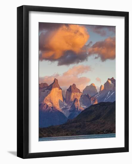 Chile, Magallanes Region, Torres Del Paine National Park, Lago Pehoe, Dawn Landscape-Walter Bibikow-Framed Photographic Print