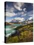 Chile, Magallanes Region, Torres Del Paine National Park, Lago Pehoe, Explora Hotel-Walter Bibikow-Stretched Canvas