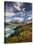 Chile, Magallanes Region, Torres Del Paine National Park, Lago Pehoe, Explora Hotel-Walter Bibikow-Stretched Canvas