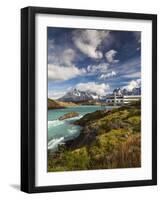 Chile, Magallanes Region, Torres Del Paine National Park, Lago Pehoe, Explora Hotel-Walter Bibikow-Framed Photographic Print