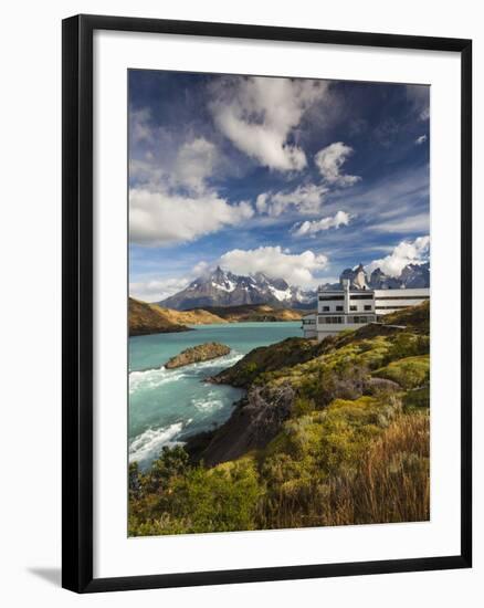 Chile, Magallanes Region, Torres Del Paine National Park, Lago Pehoe, Explora Hotel-Walter Bibikow-Framed Photographic Print