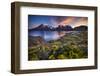 Chile, Magallanes Region, Torres Del Paine National Park, Lago Pehoe, Landscape, Dawn-Jay Goodrich-Framed Photographic Print