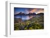 Chile, Magallanes Region, Torres Del Paine National Park, Lago Pehoe, Landscape, Dawn-Jay Goodrich-Framed Photographic Print