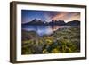 Chile, Magallanes Region, Torres Del Paine National Park, Lago Pehoe, Landscape, Dawn-Jay Goodrich-Framed Photographic Print