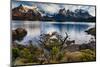 Chile, Magallanes Region, Torres Del Paine National Park, Lago Pehoe, Landscape, Dawn-Jay Goodrich-Mounted Photographic Print
